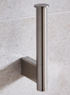 MILLER MIAMI BRUSHED NICKEL BATHROOM SPARE ROLL HOLDER, 8419BN